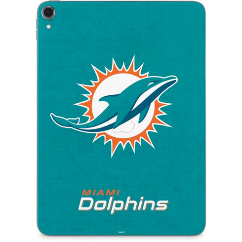 NFL Miami Dolphins Distressed- Aqua Apple iPad Pro Skin