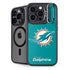 NFL Miami Dolphins Distressed- Aqua iPhone 14 Pro Kickstand Case