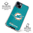 NFL Miami Dolphins Distressed- Aqua iPhone 15 Clear Case