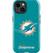 NFL Miami Dolphins Distressed- Aqua iPhone 15 Impact Case