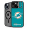 NFL Miami Dolphins Distressed- Aqua iPhone 15 Kickstand Case