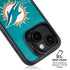 NFL Miami Dolphins Distressed- Aqua iPhone 15 Kickstand Case