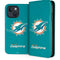 NFL Miami Dolphins Distressed- Aqua iPhone 15 Plus Folio Case