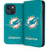 NFL Miami Dolphins Distressed- Aqua iPhone 15 Plus Folio Case