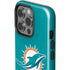 NFL Miami Dolphins Distressed- Aqua iPhone 15 Pro Impact Case
