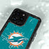 NFL Miami Dolphins Distressed- Aqua iPhone 15 Pro Waterproof Case