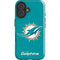 NFL Miami Dolphins Distressed- Aqua iPhone 16 Plus Impact Case