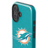 NFL Miami Dolphins Distressed- Aqua iPhone 16 Plus Impact Case