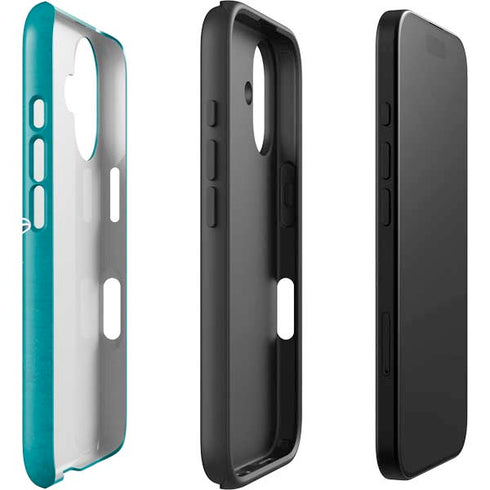 NFL Miami Dolphins Distressed- Aqua iPhone 16 Plus Impact Case