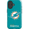 NFL Miami Dolphins Distressed- Aqua iPhone 16 Plus Magsafe Impact Case