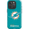 NFL Miami Dolphins Distressed- Aqua iPhone 16 Pro Impact Case