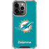 NFL Miami Dolphins Distressed- Aqua iPhone 16 Pro Max Clear Case
