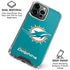 NFL Miami Dolphins Distressed- Aqua iPhone 16 Pro Max Clear Case
