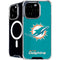 NFL Miami Dolphins Distressed- Aqua iPhone 16 Pro Max MagSafe Case