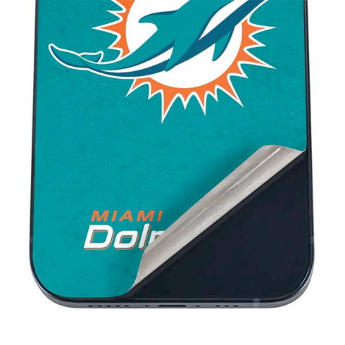 NFL Miami Dolphins Distressed- Aqua iPhone 16 Skin