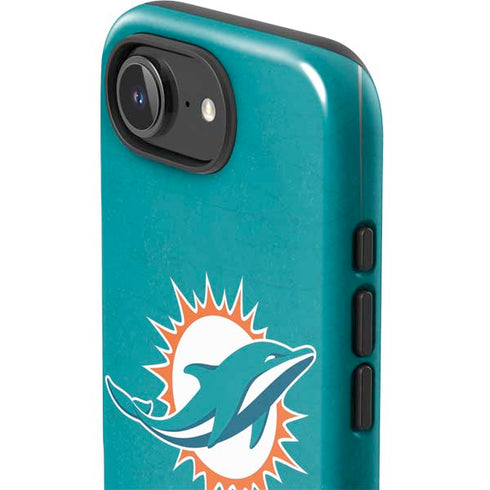 NFL Miami Dolphins Distressed- Aqua iPhone 16e Impact Case