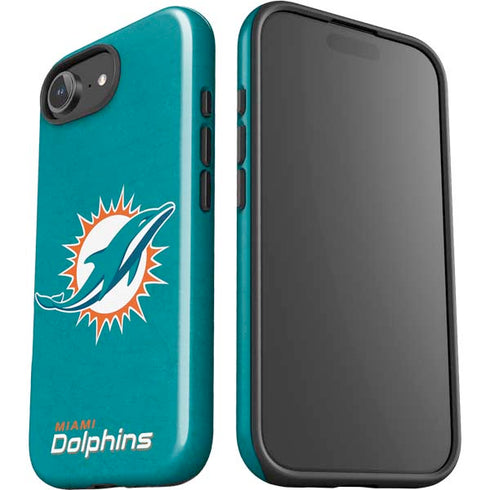 NFL Miami Dolphins Distressed- Aqua iPhone 16e Impact Case