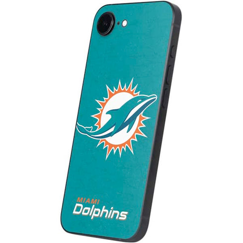 NFL Miami Dolphins Distressed- Aqua iPhone 16e Skin