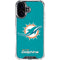 NFL Miami Dolphins Distressed- Aqua iPhone 17 Clear Case