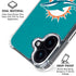 NFL Miami Dolphins Distressed- Aqua iPhone 17 Clear Case
