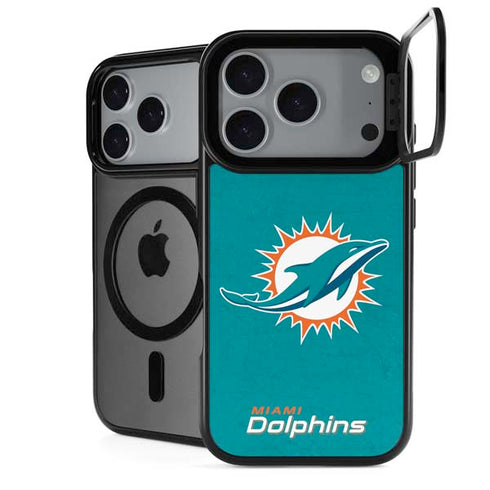 NFL Miami Dolphins Distressed- Aqua iPhone 18 Pro Max Kickstand Case