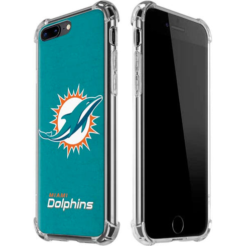 NFL Miami Dolphins Distressed- Aqua iPhone Cases