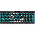 NFL Miami Dolphins Distressed- Aqua K95 RGB PLATINUM Mechanical Gaming Keyboard Skin