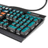 NFL Miami Dolphins Distressed- Aqua K95 RGB PLATINUM Mechanical Gaming Keyboard Skin