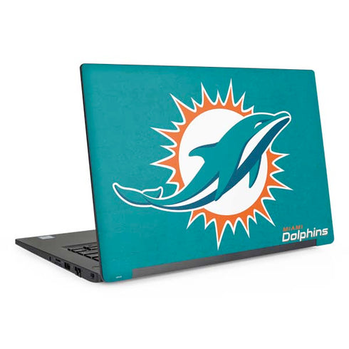 NFL Miami Dolphins Distressed- Aqua Dell Latitude Skin