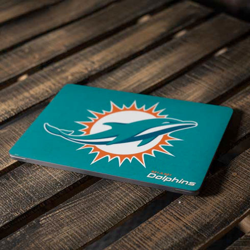 NFL Miami Dolphins Distressed- Aqua Apple MacBook Air Skin
