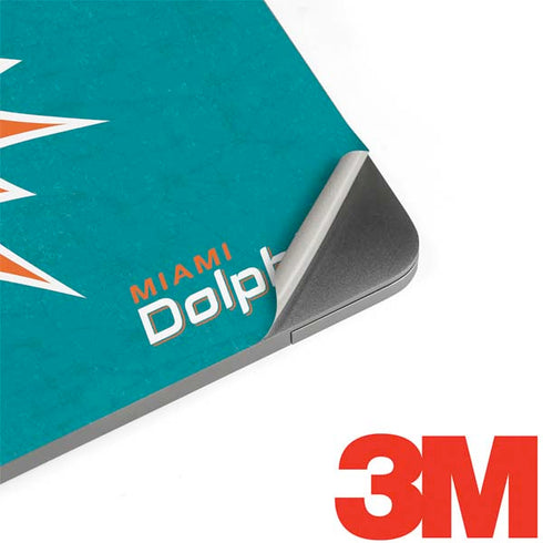 NFL Miami Dolphins Distressed- Aqua MacBook Skins