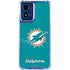 NFL Miami Dolphins Distressed- Aqua Moto G 5G (2024) Clear Case