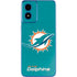 NFL Miami Dolphins Distressed- Aqua Moto G Play 4G (2024) Skin