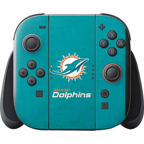 NFL Miami Dolphins Distressed- Aqua Nintendo Switch 2 (2025) with Joy-Con Skin