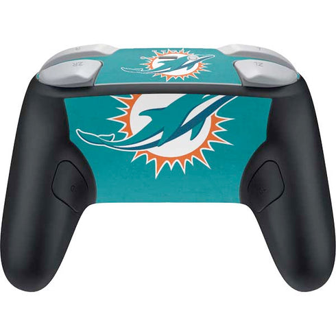 NFL Miami Dolphins Distressed- Aqua Nintendo Switch 2 (2025) Pro Controller Skin