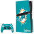 NFL Miami Dolphins Distressed- Aqua PS5 Pro Disk Bundle Skin