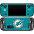 NFL Miami Dolphins Distressed- Aqua Steam Deck Handheld Gaming Computer OLED Skin