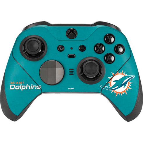 NFL Miami Dolphins Distressed- Aqua Xbox Elite Wireless Controller Series 2 Skin