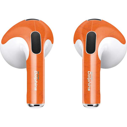 NFL Miami Dolphins Distressed- Orange Apple AirPods (3rd Gen 2021) Skin