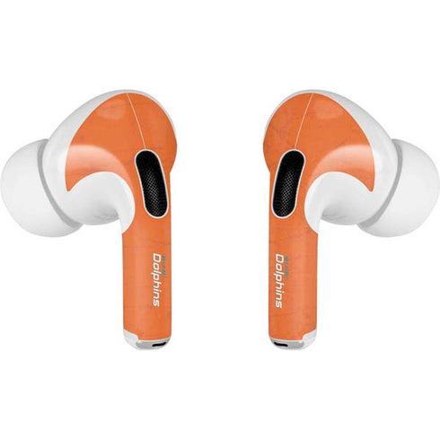 NFL Miami Dolphins Distressed- Orange Apple AirPods Pro Skin