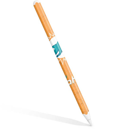 NFL Miami Dolphins Distressed- Orange Apple Pencil (2nd Gen 2019) Skin