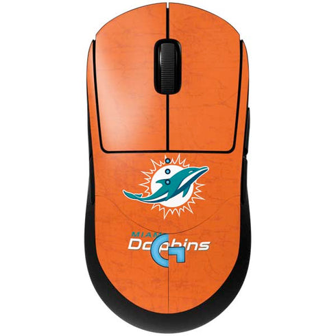 NFL Miami Dolphins Distressed- Orange G Pro Wireless Gaming Mouse Skin
