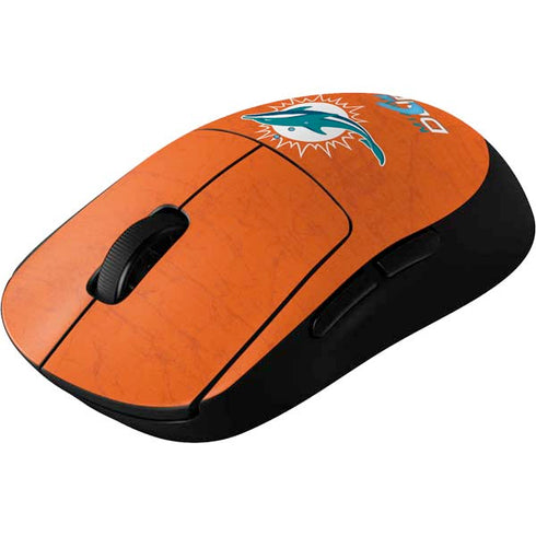 NFL Miami Dolphins Distressed- Orange G Pro Wireless Gaming Mouse Skin