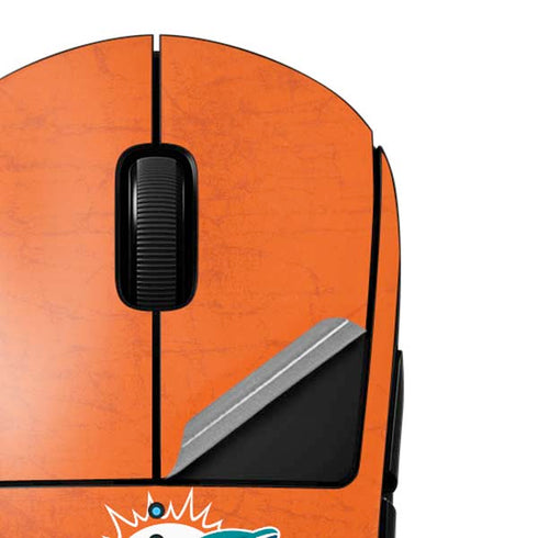 NFL Miami Dolphins Distressed- Orange G Pro Wireless Gaming Mouse Skin