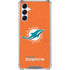 NFL Miami Dolphins Distressed- Orange Gabb Phone 4 Clear Case