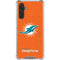NFL Miami Dolphins Distressed- Orange Galaxy A17 Clear Case