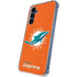 NFL Miami Dolphins Distressed- Orange Galaxy A35 5G Clear Case