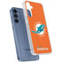 NFL Miami Dolphins Distressed- Orange Galaxy A35 5G Clear Case