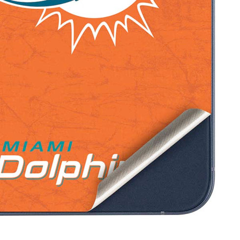 NFL Miami Dolphins Distressed- Orange Galaxy A35 5G Skin