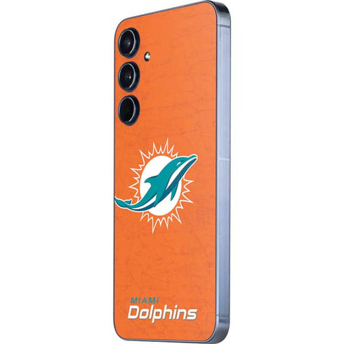 NFL Miami Dolphins Distressed- Orange Galaxy A36 5G Skin